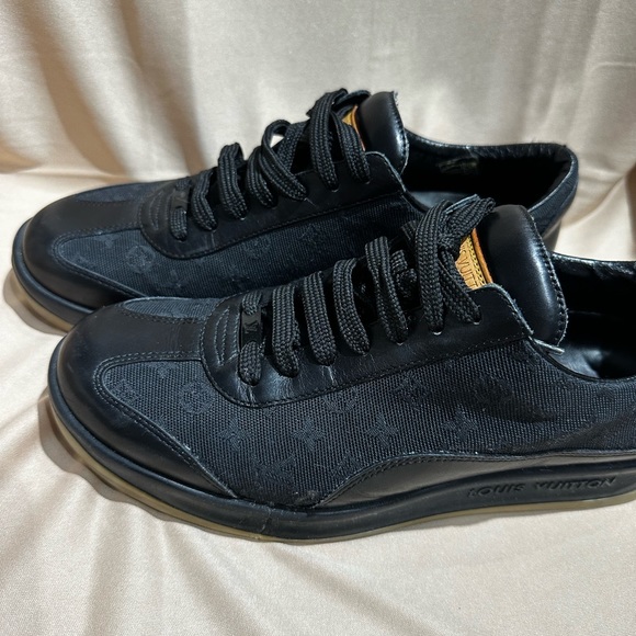 Louis Vuitton Canvas & Leather Monogram Sneakers Size 38 - Picture 5 of 10